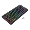 Redragon SHIVA K522 PRO RGB juhtmevaba mänguklaviatuur - kolme režiimiga TKL mehaaniline, kuumsahteldatavad punased lülitid, must