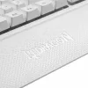 REDRAGON SHIVA membraanklaviatuur - valge, täissuuruses RGB-taustvalgustusega, 6 makroklahvi, eemaldatav randmetugi, juhtmega USB