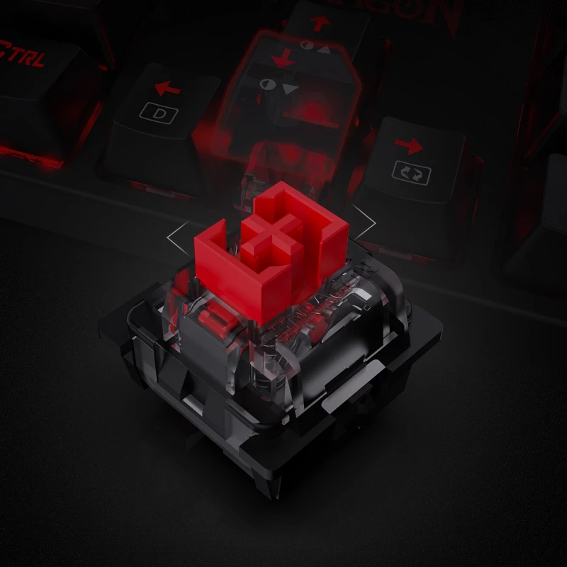Redragon SURARA K582RGB mehaaniline RGB mänguklaviatuur - must