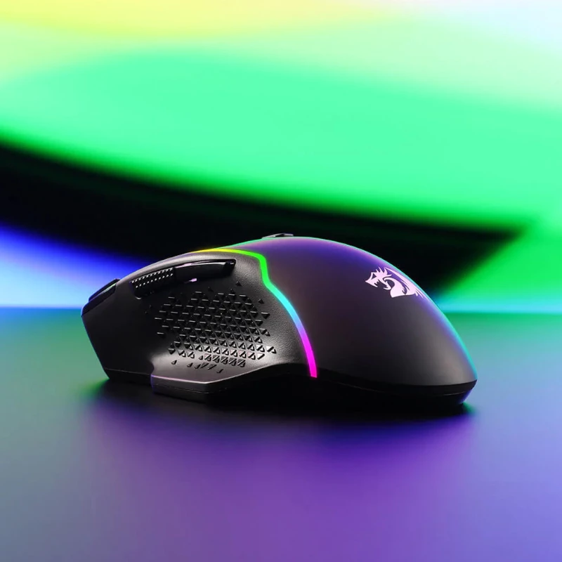 REDRAGON Taipan Pro 10000DPI RGB juhtmevaba mänguhiir - must