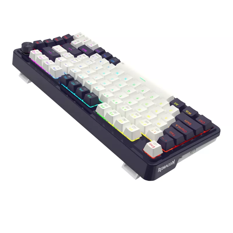 Redragon UCAL K673 PRO 65% Tri-Mode juhtmevaba mehaaniline mänguklaviatuur - must (kuumvahetatav, gasket mount, RGB)