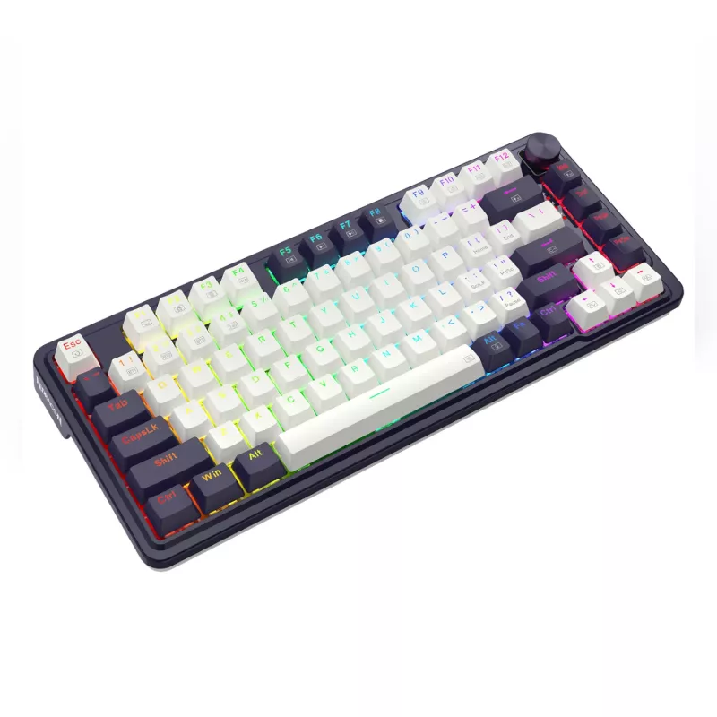 Redragon UCAL K673 PRO 65% Tri-Mode juhtmevaba mehaaniline mänguklaviatuur - must (kuumvahetatav, gasket mount, RGB)
