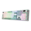 Redragon WYVERN K761 Pro täissuuruses RGB juhtmevaba mehaaniline mänguklaviatuur - valge/roheline