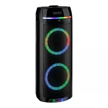 REFLEXION PS10BTCD/N peokõlar, 480W tipp, Bluetooth, CD, FM-raadio, USB, AUX, mikrofon, must