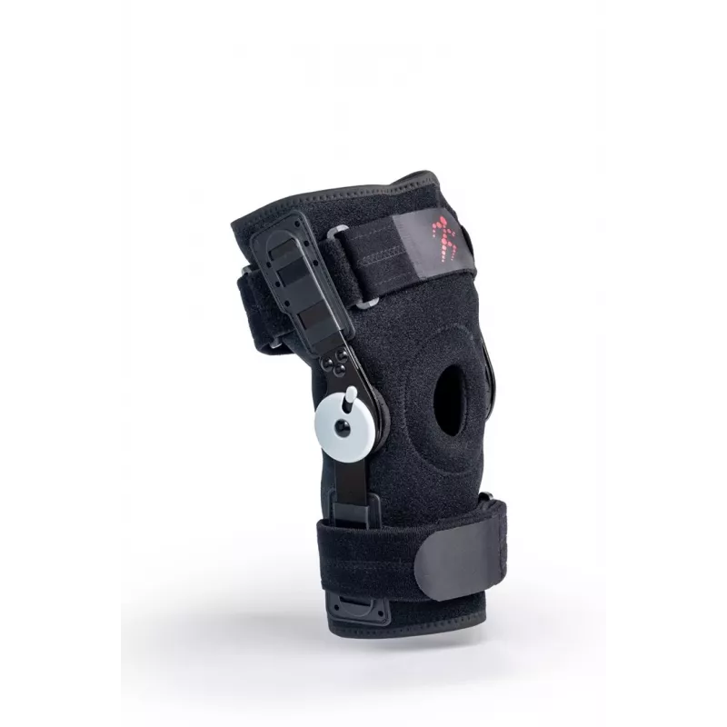 REH Stabilmax O-1241/M Avatud põlvekedraga lühike põlvetugi, M, must