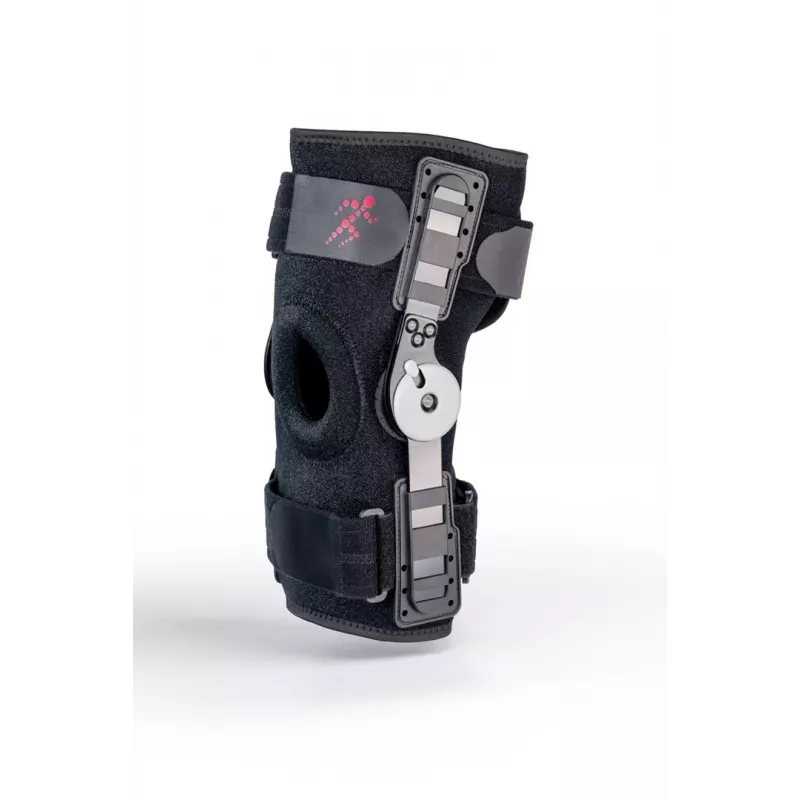 REH Stabilmax O-1241/M Avatud põlvekedraga lühike põlvetugi, M, must