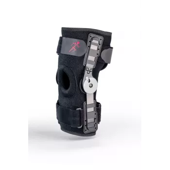 REH Stabilmax O-1241/XL Avatud lühike põlvetugi patella avaga, must, suurus XL