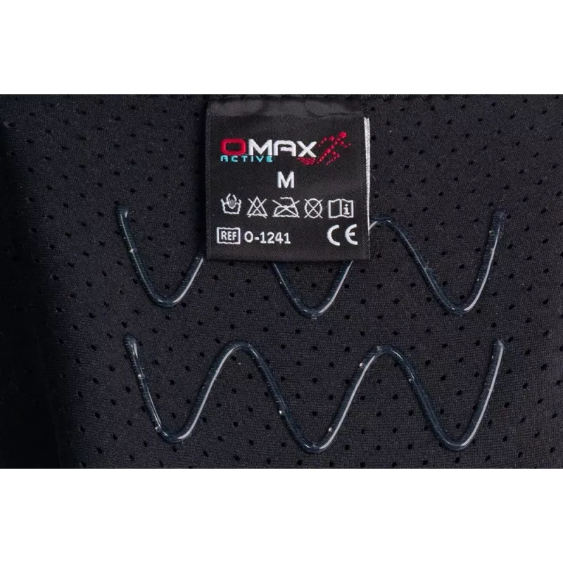 REH Stabilmax O-1241/XXL Avatud lühike põlvetugi painduvate stabilisaatoritega, perforeeritud neopreen, must, suurus XXL