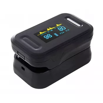 REH YK-81C sõrmeotsa pulssoksümeeter OLED-ekraaniga, SpO2 ja pulsisageduse monitor