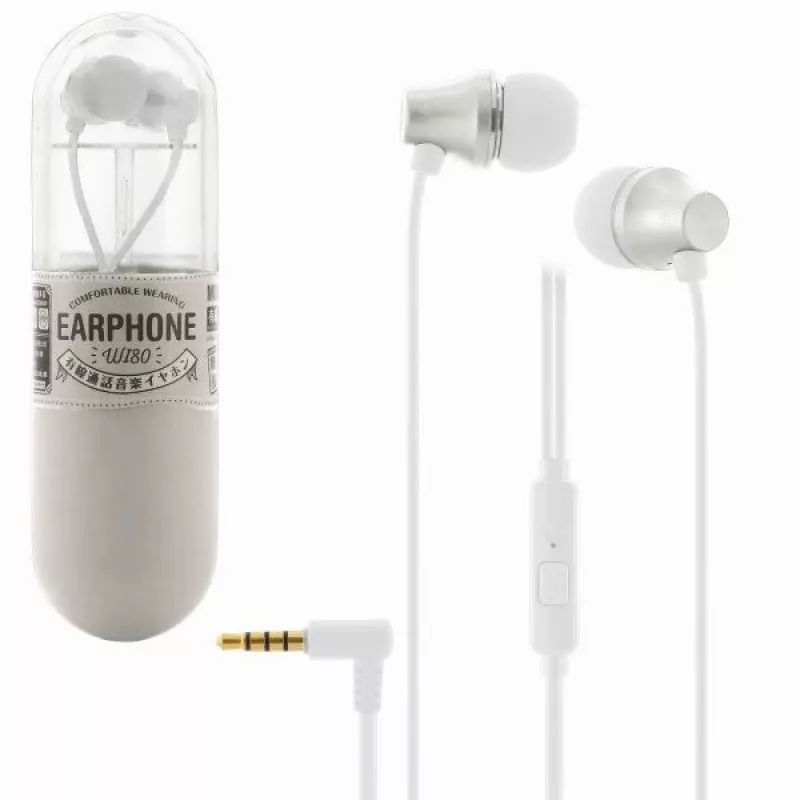 REMAX Universal WI80 Wired In-Ear Headset with Microphone, White