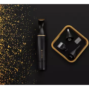 Remington NE7000 Nina-, kõrva- ja detailtrimmer Comfort Tip teradega, 100% veekindel, patareitoide, must/hõbe