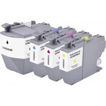 Renkforce ühilduv tindikassettide komplekt Brother LC-422XLVAL jaoks - 4-pack (must, tsüaan, magenta, kollane) RF-6728536