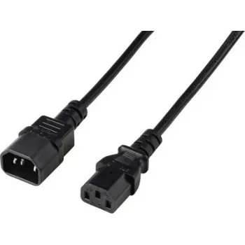 Renkforce Deluxe toite pikenduskaabel C13–C14 2 m must RF-7176936