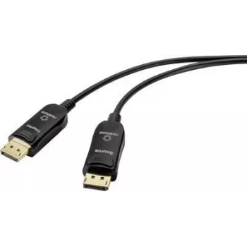 Renkforce DisplayPort 1.4 aktiivne optiline kaabel 50 m must 8K 60Hz RF-4598012