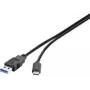 Renkforce RF-3241262 USB 3.2 Gen 1 kaabel USB-A - USB-C 0,3 m must