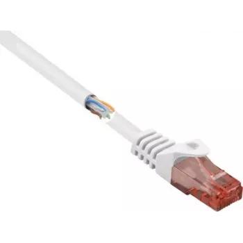 Renkforce RF-5043882 CAT 6 U/UTP patch-kaabel, RJ45, 3 m, valge, halogeenivaba, riivi kaitse