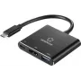 Renkforce RF-5133676 USB-C HDMI mitmeotstarbeline adapter koos toite edastamise ja USB-A-ga, 4K, 20 cm, must