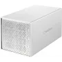 Renkforce RF-5587610 4-kohaline SATA kõvaketta korpus, 2,5/3,5 tolli, USB 3.2 Gen 1, alumiinium, 80 mm ventilaator