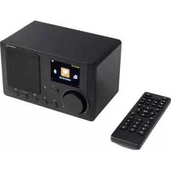 Renkforce RF-IR-MONO2 Interneti laua-raadio Bluetoothi, DLNA, äratusfunktsiooniga, must (RF-7191140)