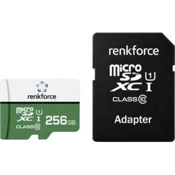 Renkforce RF-mSDC-256GB microSDXC kaart 256GB Class 10 UHS-I U1 SD-adapteriga RF-7578368