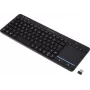 Renkforce RF-WLTKB-300 juhtmevaba klaviatuur hollandi QWERTY must integreeritud puuteplaadiga (RF-6904036)