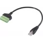 Renkforce RJ45 võrguadapteri kaabel, RJ45 isane kruviklemmliistule, 8P8C, 30 cm, must RF-6443978