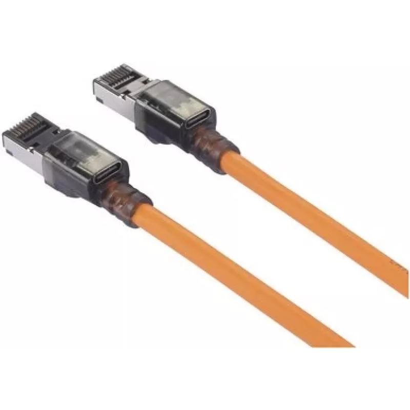 Renkforce RJ45 patch-kaabel CAT 6a S/FTP 2,00 m oranž port-finder funktsiooniga (RF-6609650)