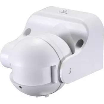 Renkforce pinnale paigaldatav seina-HF-liikumisandur 1362991 180° relee valge IP44