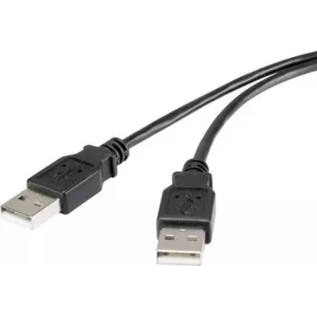 Renkforce USB 2.0 kaabel A-A 1,8m must kullatud RF-4463037