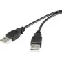 Renkforce USB 2.0 kaabel A-A 1,8m must kullatud RF-4463037