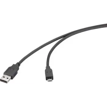 Renkforce USB 2.0 kaabel USB-A - Micro-B 5m must RF-6830436