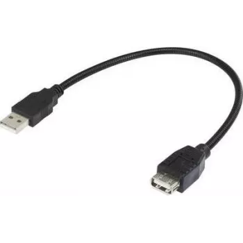 Renkforce USB 2.0 painduv pikenduskaabel 0,16 m must 1333151