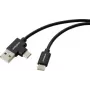 Renkforce USB 2.0 USB-C - USB-A kaabel 1m must RF-7116120
