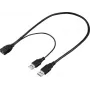 Renkforce USB 3.0 pikenduskaabel USB-A isane - USB-A emane 0,5 m must RF-5719752