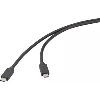 Renkforce USB-C kaabel USB 3.2 Gen 2x2 20 Gbps 4K 60Hz 100W PD 0,5m must RF-6830470