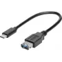 renkforce USB-C - USB 3.0 A adapterkaabel OTG-ga, 0,15 m, must, kullatud kontaktid