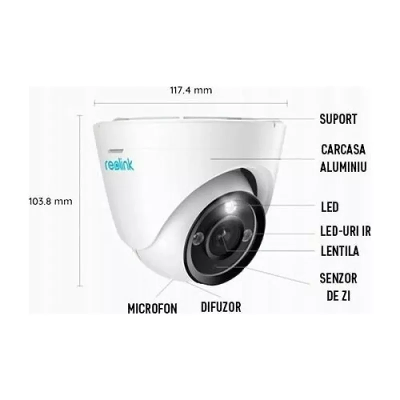 Reolink P344 12MP kupliga PoE-kaamera AI-video otsinguga