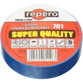 REPERO 701 sinine PVC elektriisolatsiooniteip 19 mm x 20 m