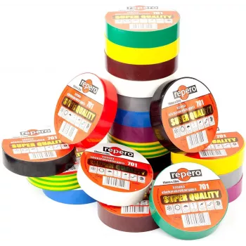 REPERO 701 hall PVC elektriisolatsiooniteip 19 mm x 20 m