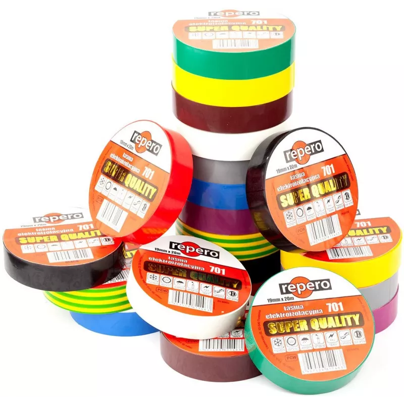 REPERO 701 pruun PVC elektriisolatsiooniteip 19 mm x 20 m