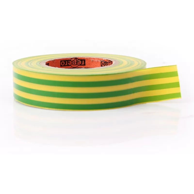 REPERO 701 kollane-roheline PVC isolatsioonilint 19mm x 20m