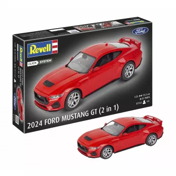 Revell 07743 2024 Ford Mustang GT Click-System 1:25 Plastikmudeli komplekt