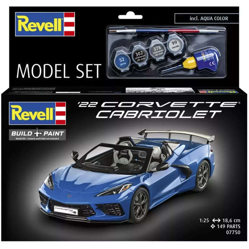 Revell Model Set Corvette C8 Cabriolet Scale 1:25