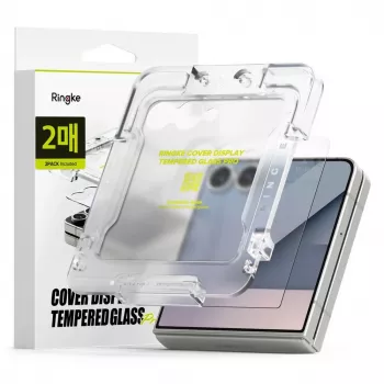 Ringke Galaxy Z Flip 7 ekraanikaitse klaas Premium Karastatud Klaas 9H (2tk) Läbipaistev