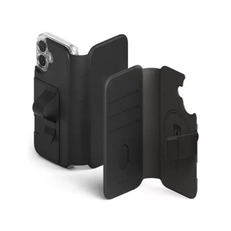 Ringke iPhone 17 Case Folio Grip Wallet Magnetic Black