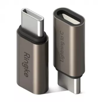 Ringke USB-C isane Lightning emane adapter (2-pakk) Gunmetal