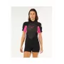 Rip Curl Omega Back Zip Springsuit - Must/Roosa - Naiste - Suurus S