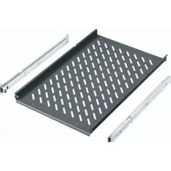Rittal 19-tolline lükandriiul TS, PC-TS, IW korpustele, 600 mm sügavus, 40 kg, kiltkivihall RAL 7015 6902.960