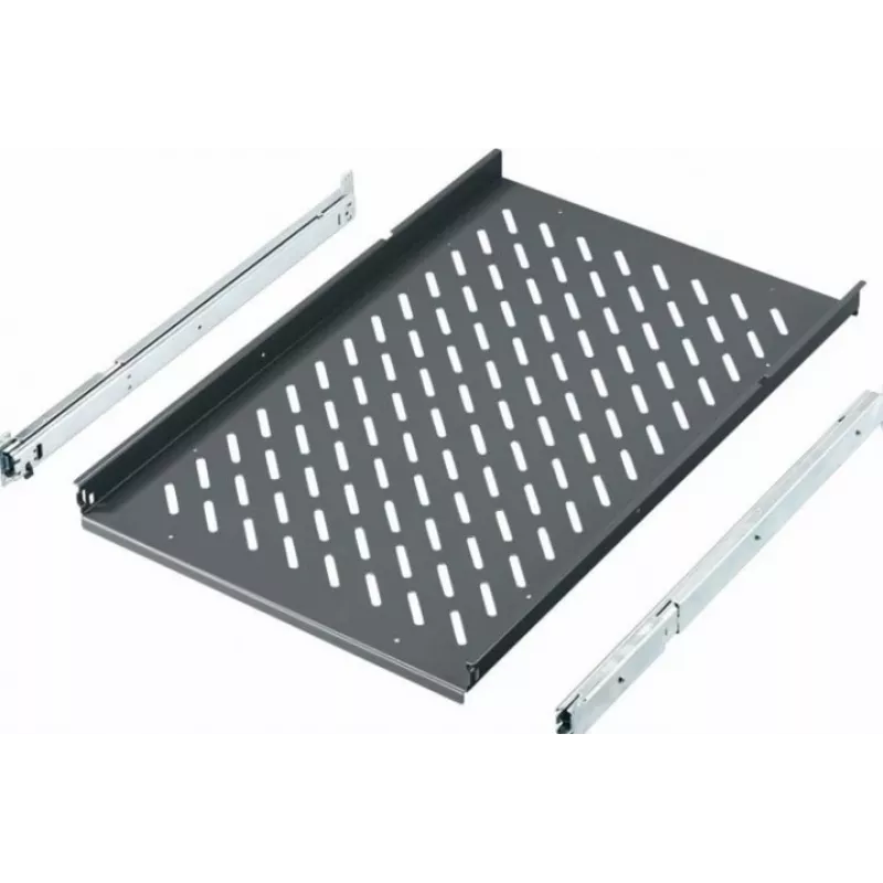 Rittal 19-tolline lükandriiul TS, PC-TS, IW korpustele, 600 mm sügavus, 40 kg, kiltkivihall RAL 7015 6902.960