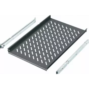 Rittal 19-tolline lükandriiul TS, PC-TS, IW korpustele, 600 mm sügavus, 40 kg, kiltkivihall RAL 7015 6902.960